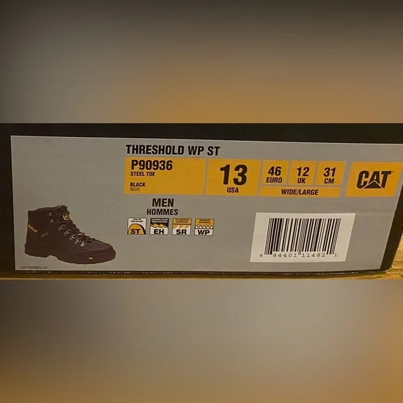 Caterpillar CAT Threshold Men’s 13 Wide Steel Toe Work Boot - Picture 10 of 13